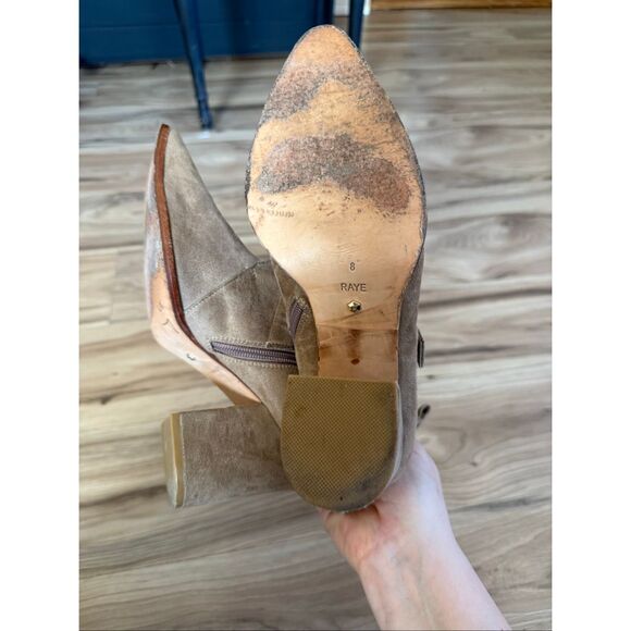 Raye Revolve Doute Buckle Boot Bootie in Taupe Brown Size 8 - Picture 3 of 9